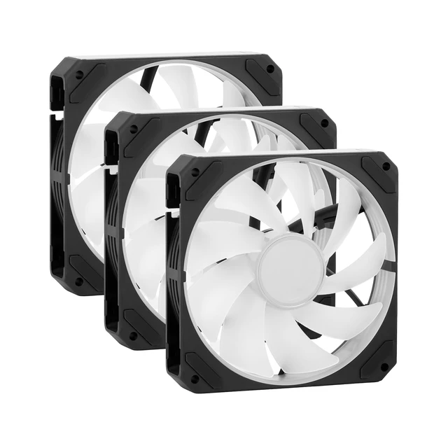 Alt view image 2 of 5 - KINGCOOL DUALIS 120mm Infinity Mirror ARGB Cooling Fan PC Case Fan, 3-Pack