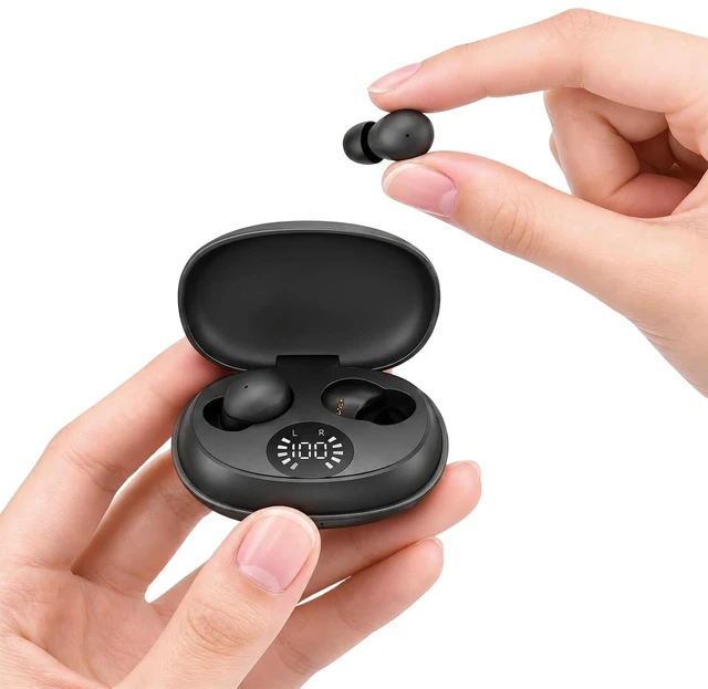 Main image of Xmenha Mini Invisible Small Sleep Earbuds Wireless Bluetooth Ear Buds for Small Ears Women Invisible Hidden Headphones Discreet Smallest Micro Tiny Comfortable Low Profile Earbuds for Work Slee