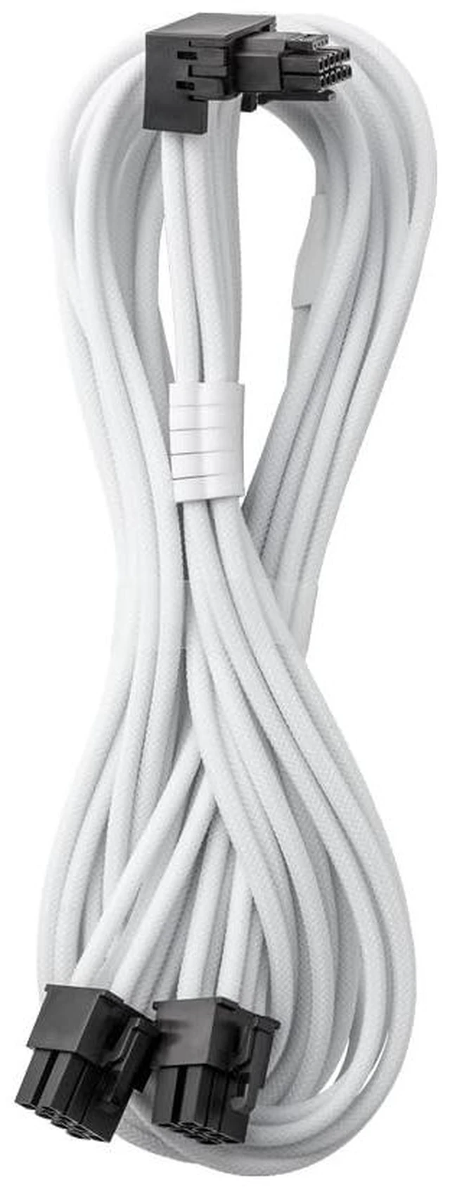 Main image of CableMod RT-Series Pro ModMesh Sleeved 12VHPWR 90 StealthSense PCI-e Cable for ASUS/Seasonic/Phanteks - Variant B (White, 16-pin to Dual 8-pin, 60cm)