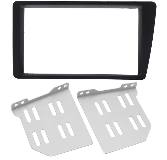 Main image of Qiilu Double DIN Installation Dash Kit, 2 Din Radio Stereo Fascia Dash Frame Trim Replacement for 2001-2005 LHD