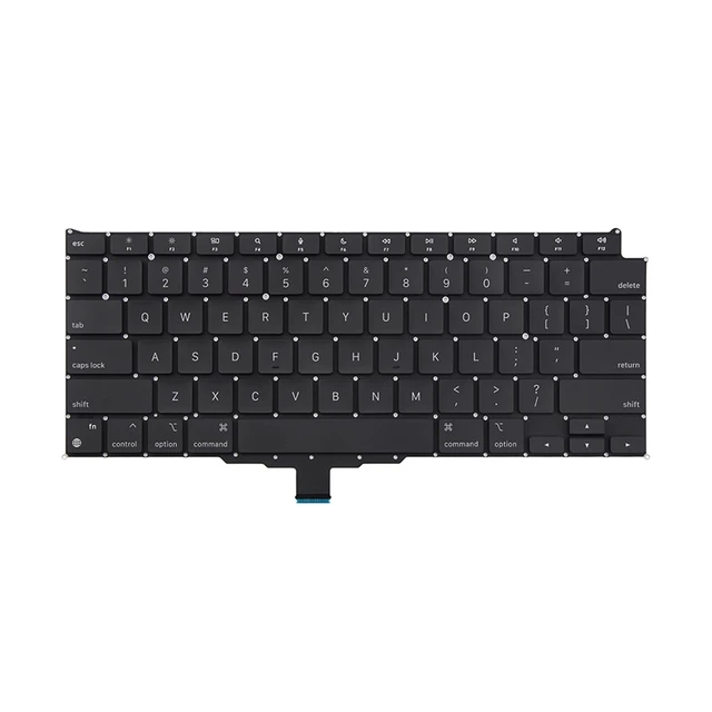 Alt view image 5 of 5 - iPartsleader Backlit Backlight with Keyboard US English Replacement for MacBook Air A2337 (M1,13-inch,2020) ANSI U.S. Layout Backlight+Keyboard Screws (Not fit A2179)