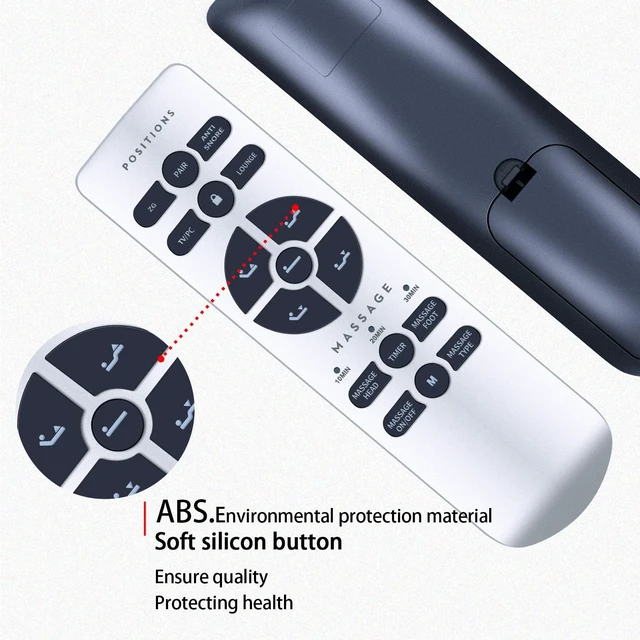 Alt view image 3 of 5 - WDZP New Replacement Remote Control fit for OKIN RF.50.17.28 Verpal METELAS BOURCK PLASMABED Adjustable Bed Base