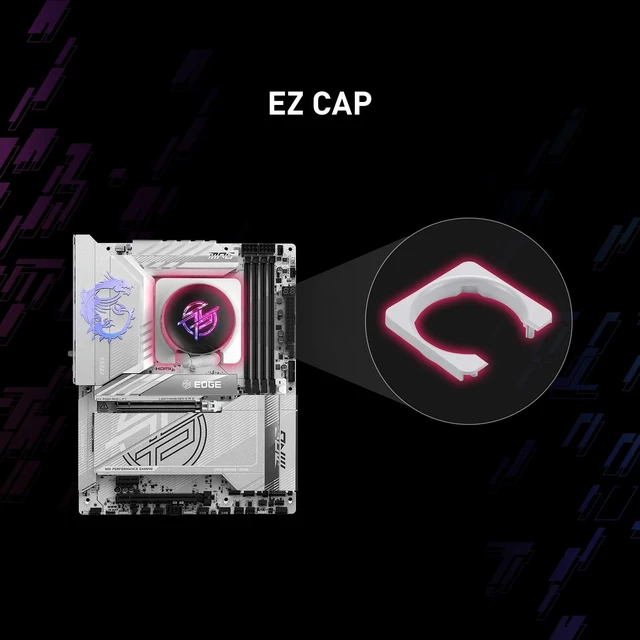 Alt view image 5 of 5 - MSI MPG CORELIQUID P13 360 - AIO ARGB CPU Liquid Cooler - 360mm Radiator - LGA 1851 / AM5 Ready - IPS 2.1" LCD Screen - Triple 120mm ARGB PWM Fans - Uni Bracket - Black