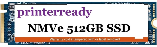 Main image of Printerready M.2 2280 PCIe Gen3x4 NVMe SSD, Read Speed up to 2000MB/s, SLC Cache 3D NAND TLC M.2 Solid State Drive, Compatible with Laptop, Desktop SSD Enclosure (512, GB)