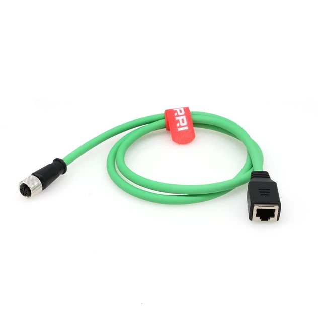 Alt view image 2 of 5 - DRRI M12 4-pin D Code Female to RJ45 Female Ethernet Cat5E Cable for Profinet^^ EtherCAT^^ Ethernet/IP