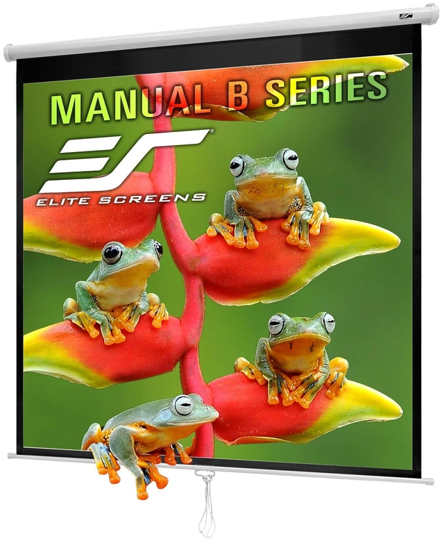 Main image of Elite Screens Manual B 100-Inch Manual Pull Down Projector Screen, M100S