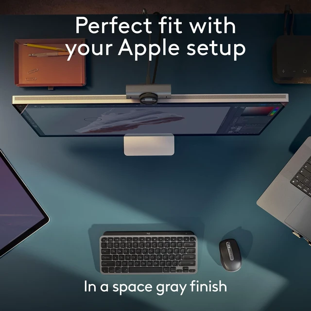 Alt view image 4 of 5 - Logitech MX Keys Mini for Mac Minimalist Wireless Keyboard - Space Grey