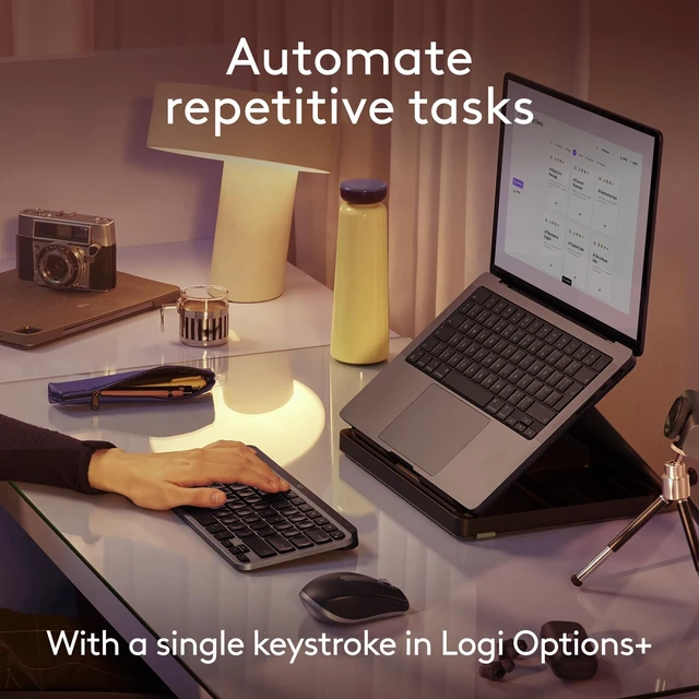 Alt view image 5 of 5 - Logitech MX Keys Mini for Mac Minimalist Wireless Keyboard - Space Grey