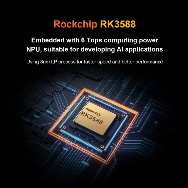 Alt view image 4 of 5 - Orange Pi 5 Plus 4GB/8GB/16GB LPDDR4/4x Rockchip RK3588 8-Core 64-Bit Single Board Computer with eMMC Socket, Development Board Run Orange Pi/Linux/Ubuntu/Debian/Android OS (16GB)