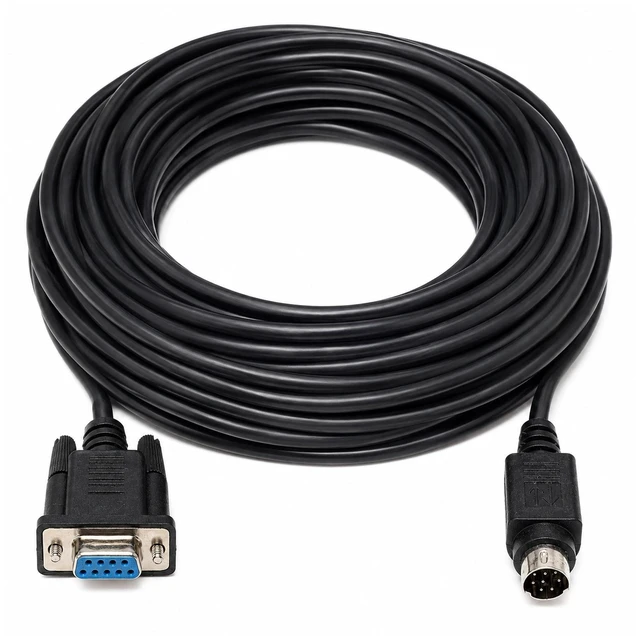 Main image of Wirenest 75 ft VISCA Control Cable, DB9 Female to 8-Pin Mini-DIN Male