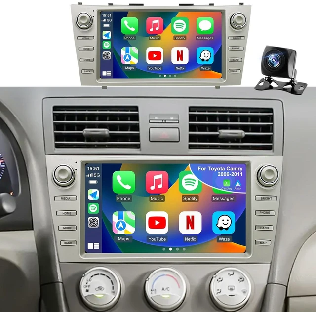 Main image of 64G 5GWiFi Upgrade Android Car Radio for Toyota Camry 2007 2008 2009 2010 2011, Head Unit HD 9inch Touch Screen Car Stereo Wireless Carplay Android Auto Bluetooth GPS Navigation SWC FM Backup C