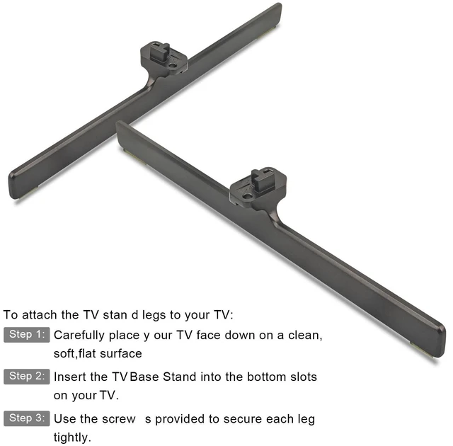 Alt view image 3 of 5 - TV Base Stand, TV Stand Legs Replacement Compatible with Hisense 75U6K