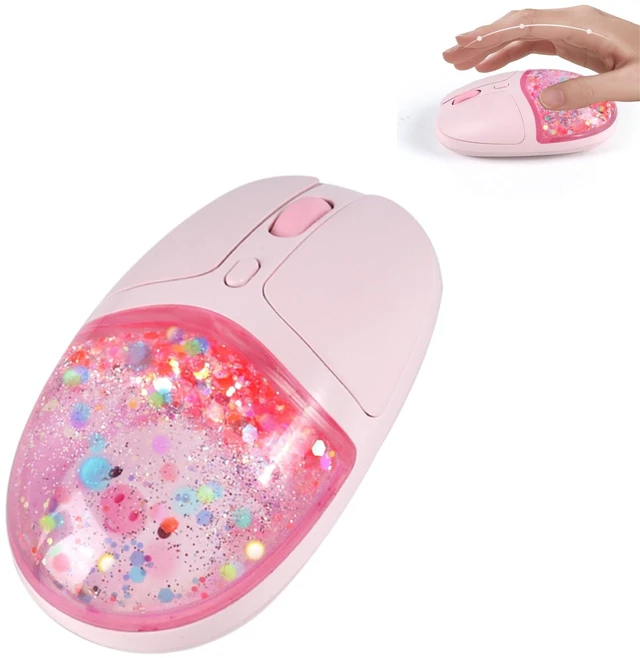 Main image of Bluetooth Wireless Mouse,Creative Floating Cartoon Pig Animal Mice,RGB Backlit Rechargeable Triple Mode(Dual Bluetooth+USB) Computer Silent Mouse with USB Receiver for Laptop/MacBook/iPad/PC (p