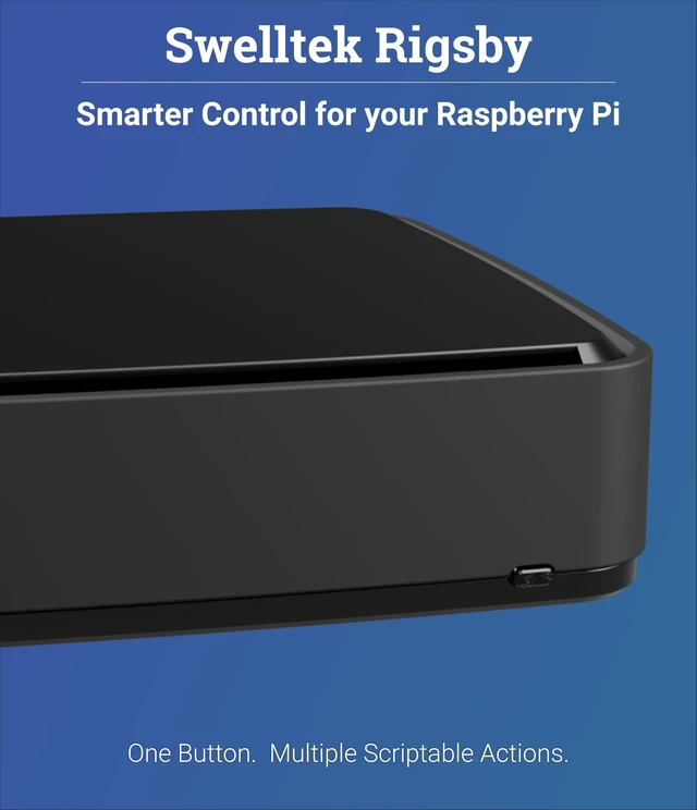 Alt view image 3 of 5 - Swelltek Rigsby Smart Case for Raspberry Pi 5 & Pi 4 Premium Die-Cast Aluminum, Intelligent Power Control, Passive & Active Cooling (Graphite, Case Only)