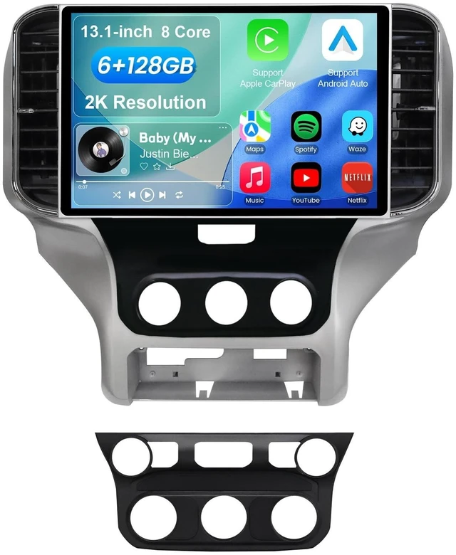 Main image of 4G-LTE 13.1-inch 8 Core 6+128GB Car Radio Stereo for Dodge Ram 2019-2024 (Not for Ram 1500 Classic), Plug and Play, 2K IPS Touch Screen, Android 13, Carplay, Android Auto, 5GHz WiFi, Bluetooth 5.0