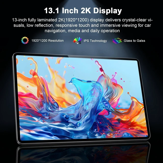 Alt view image 5 of 5 - 4G-LTE 13.1-inch 8 Core 6+128GB Car Radio Stereo for Dodge Ram 2019-2024 (Not for Ram 1500 Classic), Plug and Play, 2K IPS Touch Screen, Android 13, Carplay, Android Auto, 5GHz WiFi, Bluetooth 5.0