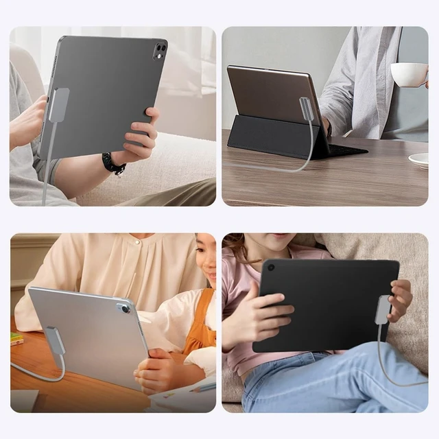 Alt view image 4 of 5 - CY Cable USB-C to Magnetic Charge Cable Compatible with iPad Pro 11 & 13 (M4 M5 2024-2025) 35W Fast Charging Smart Connector Alloy Wireless Charging 2-Meters (35W)