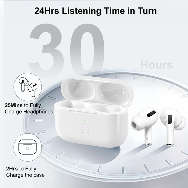 Alt view image 3 of 5 - Wireless Charging Case Compatible with AirPod Pro 1st & 2nd Generation with USB-C Charging, Air Pod Pro 2 1 Charger Case Replacement with Bluetooth Pairing Sync Button,with Type-C, No Earbuds
