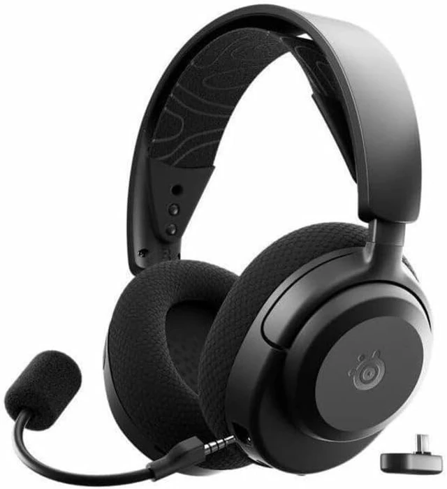 Alt view image 4 of 5 - SteelSeries Arctis Nova 3X Wireless Multi-Platform Gaming Headset - Mobile App Control - 40 HR Battery - Neodymium Magnetic Drivers - 2.4GHz/Bluetooth - Xbox, PS, PC, Switch, Mobile - Black (us