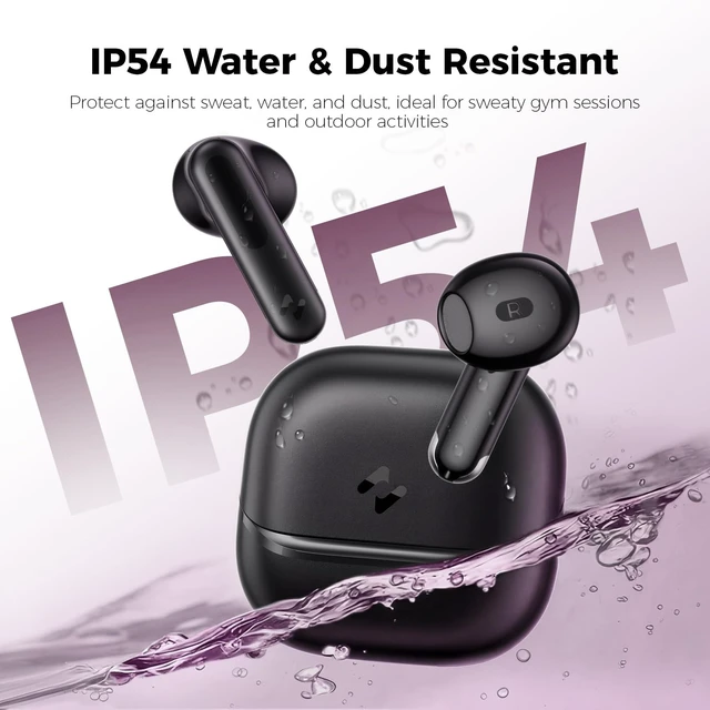 Alt view image 5 of 5 - havit Space T1 Wireless Earbuds, Adaptive Hybrid Active Noise Cancelling Bluetooth Earbuds, 6-Mic AI ENC, Head-Tracked Spatial Audio, 40.5H Playtime, Semi-in-Ear Fit, Bluetooth 6.0, IP54, Black