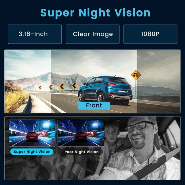 Alt view image 5 of 5 - 4 Channel 360 Degree View Dash Cam Front and Rear Inside Left Right