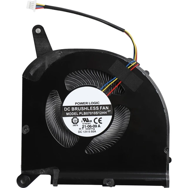 Alt view image 4 of 5 - CPU+GPU Cooling Fan for Gigabyte Aero 15 OLED SA 17 HDR XA RP75XA RP77XA