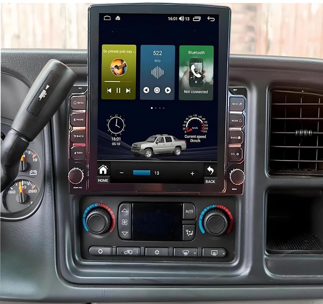 Main image of PHEZEN 9.7 inch Touchscreen Car Stereo Fit for Chevy Avalanche 2002-2006, Android 13 Double Din Car Radio with Carplay & Android Auto in-Dash Navigation BT Mirror Link WiFi Backup Camera 2+32G