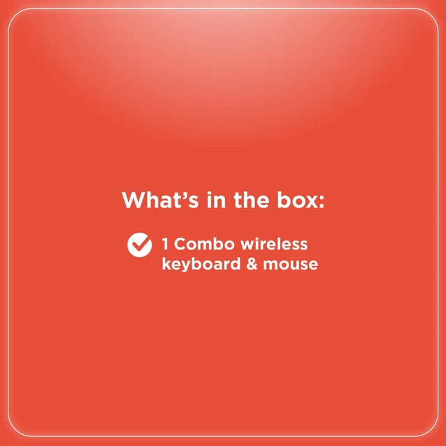 Alt view image 4 of 4 - RadioShack Wireless Keyboard and Mouse Combo 2607124 2.4GHz USB White