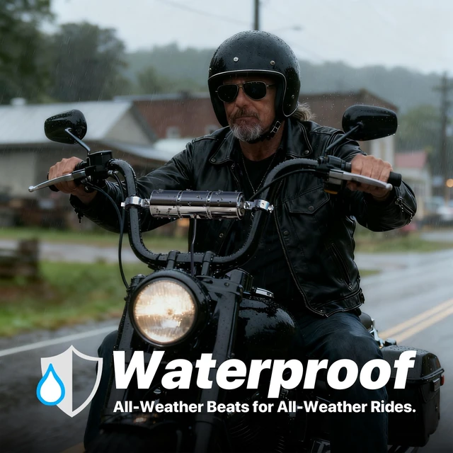 Alt view image 3 of 5 - GoHawk Motorcycle Bluetooth Speakers, Waterproof Radio Audio System