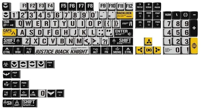 Main image of MERAYLAX Black Bat Theme keycaps of Mechanical Keyboard