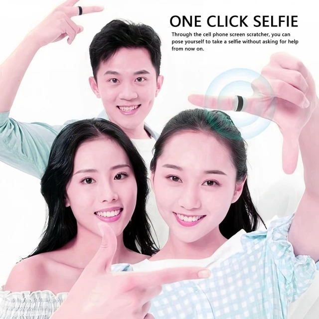 Alt view image 5 of 5 - Dpofirs Remote Control for TikTok, Bluetooth Remote Control, Scrolling Ring for/Android, Remote Page Turner, Smart Ring (Size 22)