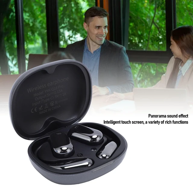 Alt view image 3 of 5 - Fockety AI Language Translation Earbuds, Real Time Open Ear Language Translator Earbuds, Translation Device with Touchscreen, for Travel Business Learning (Gray)