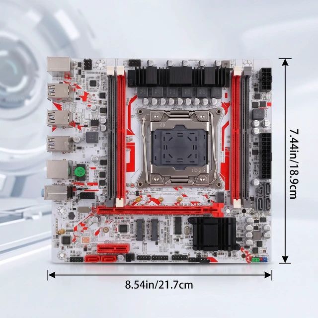 Alt view image 5 of 5 - VBESTLIFE X99 Gaming Motherboard, Micro ATX Computer Motherboard with M.2 NVMe NGFF Interface 8 Phase Power Supply 4 Channel DDR3 128GB, for LGA 2011 3 E5 V3 V4 DDR3 CPU