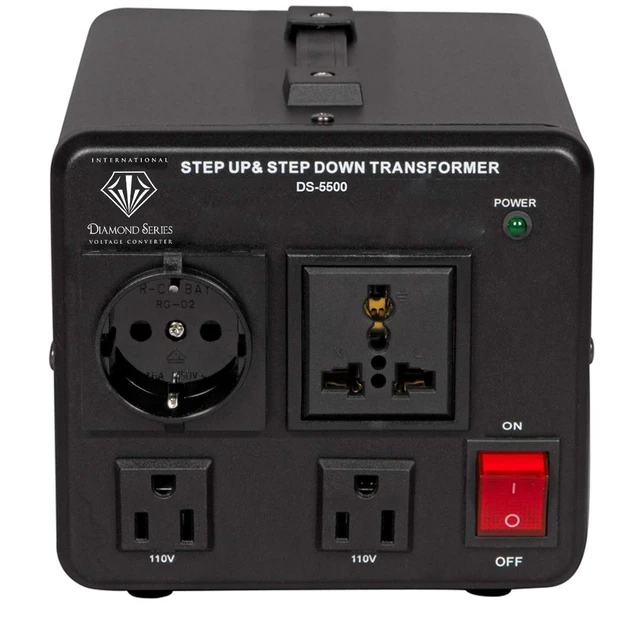 Alt view image 3 of 5 - Dynastar Step Up & Step Down Voltage Converter and Transformer, 110-220 to 220-240 Volts; Heavy Duty, Extra Durable Lifetime Coil, 5-Year-Warranty, 5500 Watts