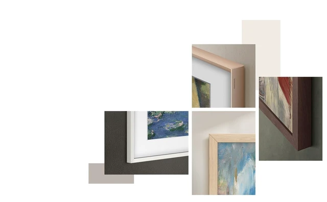 Alt view image 5 of 5 - Samsung 65-Inch The Frame Customizable Bezel, Modern Teak, 2026 Model
