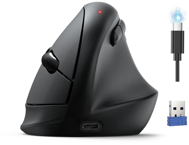 Main image of TECKNET Ergonomic Mouse, BT5.3/2.4G, Silent Wireless Vertical, Rechargeable