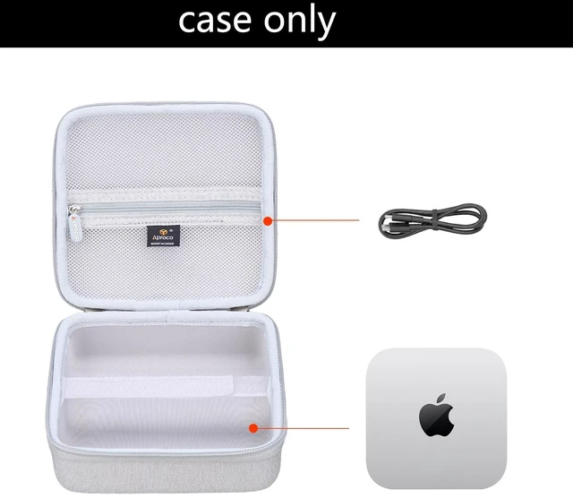 Alt view image 2 of 5 - Aproca Case Compatible with Apple 2024 Mac mini Desktop Computer, Portable Storage Bag for Accessories (Case Only)