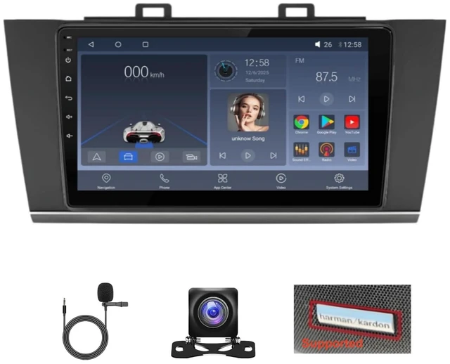 Main image of 6+64GB Qualcomm Android 15 Car Stereo for Subaru Outback Legacy 2015-2018