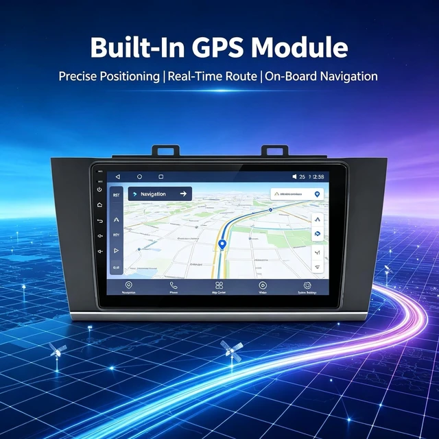 Alt view image 4 of 5 - 6+64GB Qualcomm Android 15 Car Stereo for Subaru Outback Legacy 2015-2018