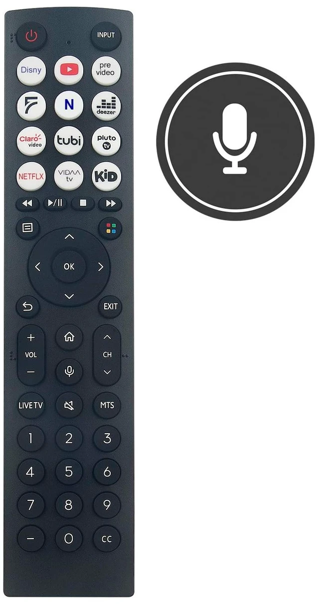 Alt view image 2 of 5 - ERF2D36H Replace Remote Control Fit for HISENSE TV 43A53FUV 43A51HUV