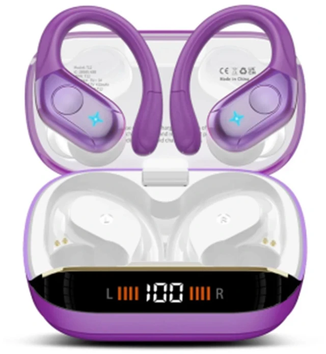 Main image of Bluetooth 5.4 Headphones Wireless Earbuds Sports, 75Hrs Bass Hi-Fi Stereo
