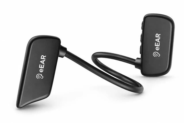 Alt view image 2 of 5 - eEAR ePP-BC-X1 Bone Conduction Bluetooth Headphones, Open-Ear Wireless Sports Headset, Bluetooth 5.3, IPX5 Water Resistant, Lightweight 29g, Magnetic Charging, Black
