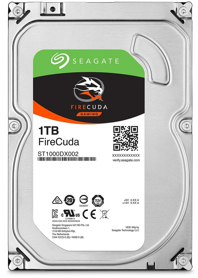 Alt view image 2 of 5 - Seagate FireCuda 1TB Solid State Hybrid Drive Performance SSHD 3.5 Inch Sata 6Gb/s Flash Accelerated Cache for Gaming PC Desktop (ST1000DX002)