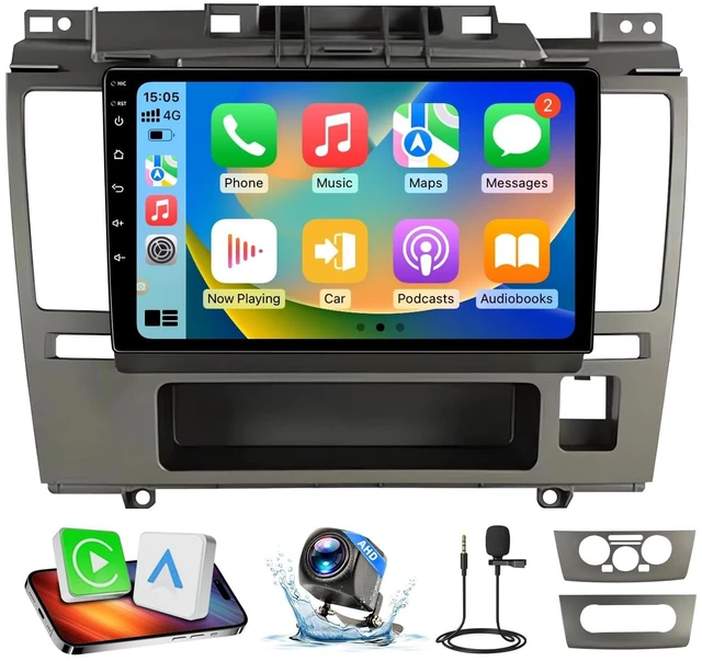 Main image of Android 13 Car Radio Stereo Compatible with Nissan Versa (2005-2010) ^^ 9" IPS Touchscreen ^^ Wireless CarPlay/Android Auto/Mirror Link ^^ GPS Navigation ^^ FM/RDS ^^ IPS/HD Display ^^ AHD Back