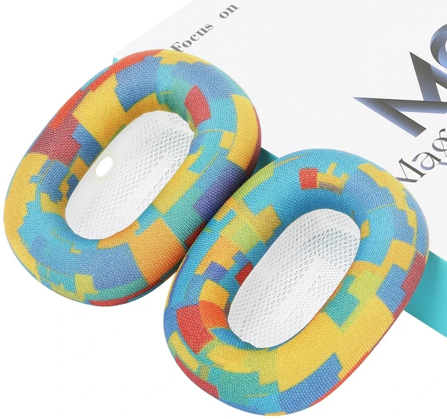 Main image of MC Magic Cushion Replacement earpads for AirPods Max Ear Cushions, Magnetic Installation, Noise Cancellation and Transparency Mode Sound Fidelity, Support Washing (Camouflage Yellow)