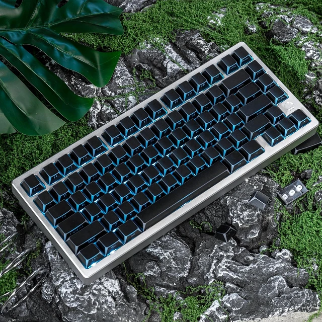 Alt view image 5 of 5 - Sumgsn 137 Keys PBT Shine Through Prism Keycaps for Mx Switches Keyboard