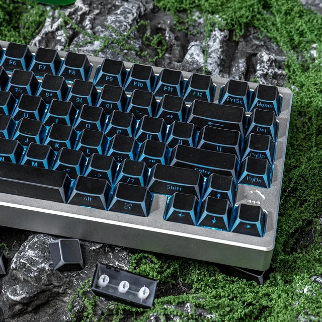 Alt view image 4 of 5 - Sumgsn 137 Keys PBT Shine Through Prism Keycaps for Mx Switches Keyboard