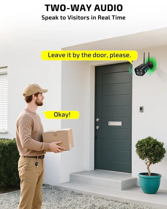 Alt view image 4 of 5 - OHWOAI 5MP Add-on Camera for Wireless Security Camera System Outdoor