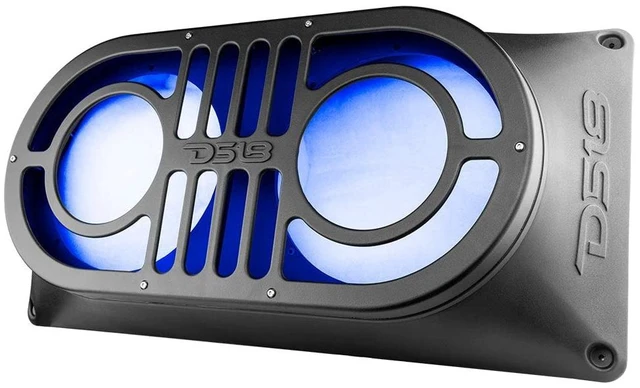Main image of DS18 JBASS Jeep Wrangler JK, JKU & JL (2007-2019) Shalllow Subwoofer Unloaded 10" Enclosure Box