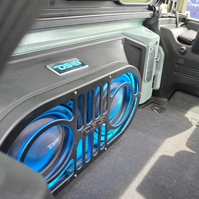 Alt view image 2 of 5 - DS18 JBASS Jeep Wrangler JK, JKU & JL (2007-2019) Shalllow Subwoofer Unloaded 10" Enclosure Box